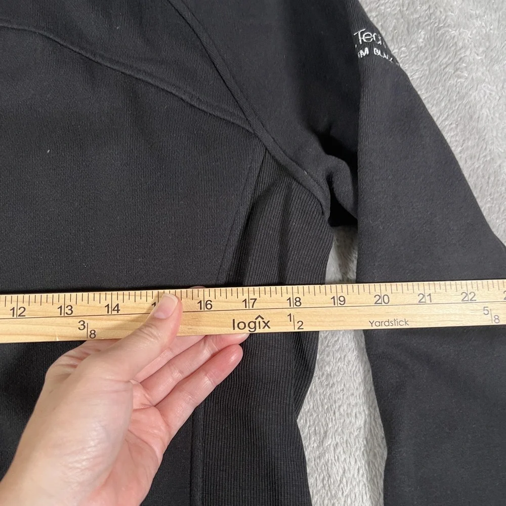 Lululemon Scuba Hoodie Womens 12 Black Full Zip Light Cotton Fleece Warm Branded